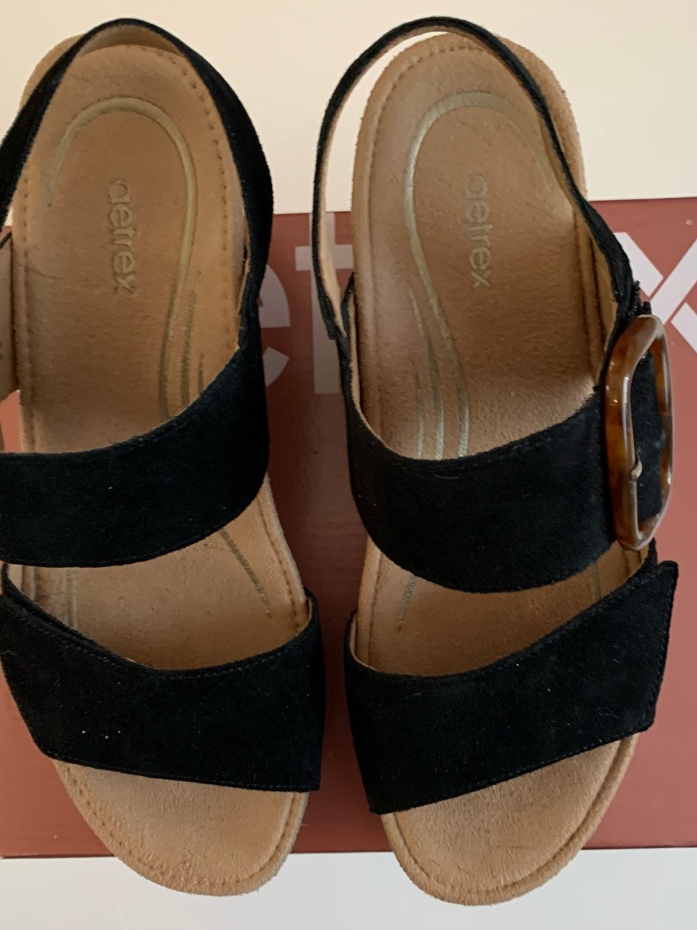 Aetrex Ashley Black Size 7 New Original Box - Picture 9 of 15
